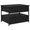 vidaXL Salontafel met lade Zwart Eiken 70 x 50 x 54,5 cm Bewerkt hout