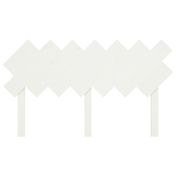 vidaXL Hoofdbord 141x3x80,5 cm massief grenenhout wit