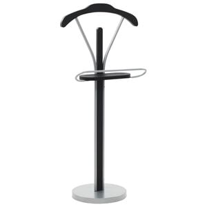 vidaXL Kledingbutler 45x35x107 cm zwart en grijs