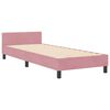 vidaXL Boxspringbed met hoofdeinde Roze 80 x 200 cm Fluweel