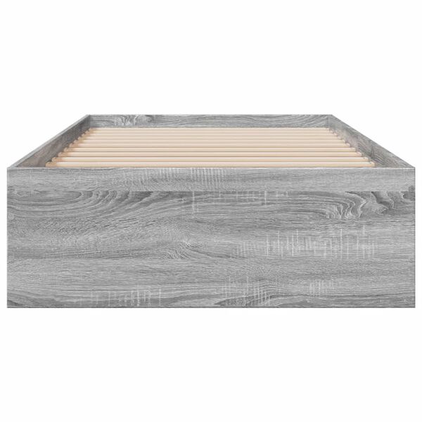 vidaXL Bedframe met lades bewerkt hout grijs sonoma eiken 100x200 cm