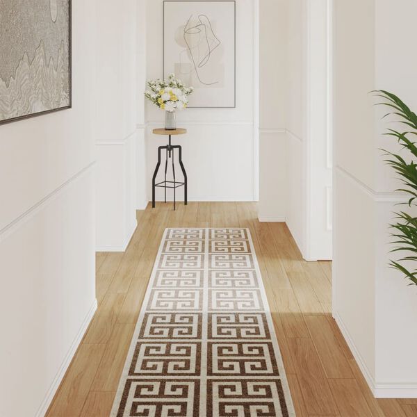 VidaXL Vloerkleed voor binnen buiten laagpolig 80x300 cm meerkleurig