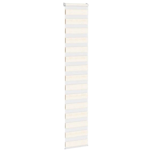 vidaXL Zebra rolgordijn 40x200 cm stofbreedte 35,9 cm marmerbeige