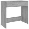 vidaXL Bureau 80x40x75 cm bewerkt hout grijs sonoma eikenkleurig