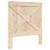 vidaXL Bedframe met hoofdbord massief grenenhout 90x200 cm