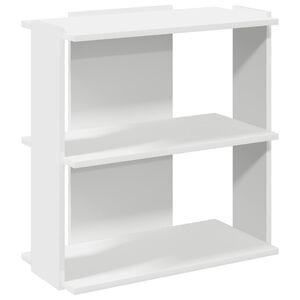 vidaXL Boekenkast 3-laags 60x30x60 cm bewerkt hout wit
