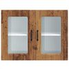 vidaXL Keukenbovenkast met glazen deur bewerkt hout oud houtkleurig