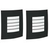 vidaXL Buiten Wandlamp 2 pcs Zwart 23.5 x 9 x 26 cm
