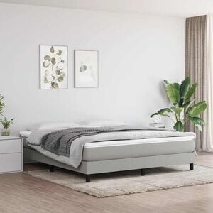 vidaXL Pocketveringmatras medium 160x200x20 cm stof lichtgrijs