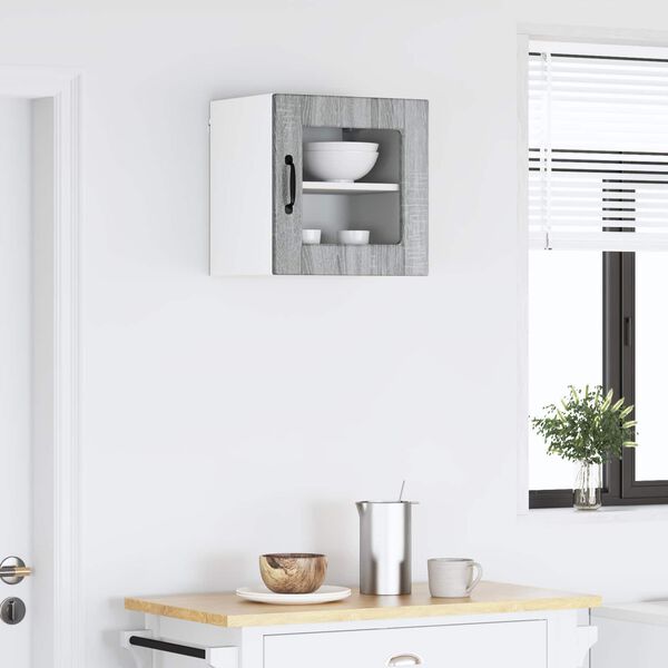 vidaXL Keukenkast met plank Grijs Sonoma 40 x 31 x 40 cm Bewerkt hout