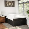 vidaXL Boxspring met matras kunstleer zwart 120x200 cm