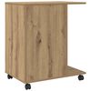 vidaXL Printerstand Ambachtelijk eiken 60 x 40 x 68.5 cm Bewerkt hout