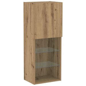 vidaXL Tv-meubelset 40,5 x 30 x 102 cm Artisan Eiken Bewerkt hout