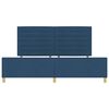 vidaXL Bedframe met hoofdeinde Blauw 200 x 200 cm Stof