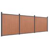 vidaXL Schuttingpaneel 526x186 cm HKC bruin