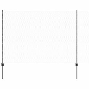 vidaXL zeshoekig gaasgek met palen 10 x 1,5 m PVC-Coated Staal Grijs