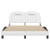 vidaXL Bedframe "Viana" met LED zonder matras wit 140x190 cm