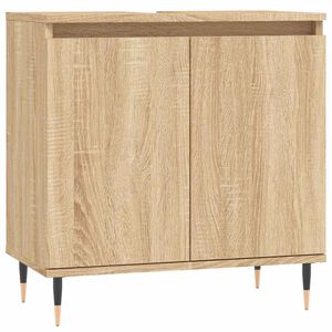 vidaXL Badkamerkast 58x33x60 cm bewerkt hout sonoma eikenkleurig