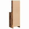 vidaXL Hoge kast met lade Oudhout 40 x 40,5 x 135 cm Bewerkt hout