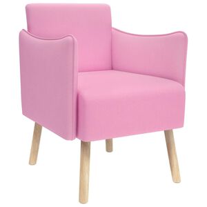 vidaXL Accentstoel Roze Stof