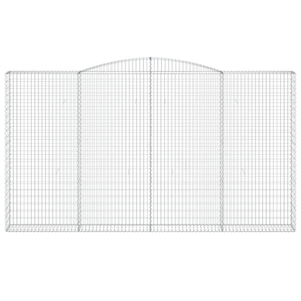 vidaXL Schanskorven 5 st gewelfd 400x30x220/240 cm ijzer