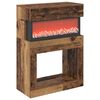 vidaXL Elektrische haard Oud hout 64 x 30 x 87 cm Bewerkt hout