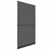 vidaXL Scharnierend Insectenscherm Antraciet en Zwart 120 x 240 cm