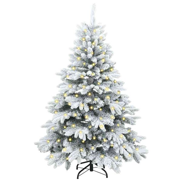 vidaXL Kunstkerstboom met 150 LED met standaard Groen 120 cm PE en PVC