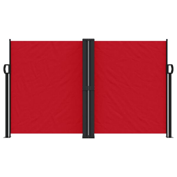 vidaXL Windscherm uittrekbaar 140x1200 cm rood