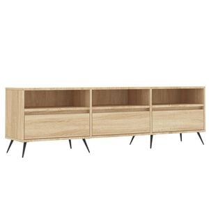 vidaXL Tv-meubel 150x30x44,5 cm bewerkt hout sonoma eikenkleurig