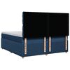 vidaXL Boxspring met matras stof blauw 200x200 cm