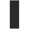 vidaXL Hoekkast 33x33x100 cm bewerkt hout zwart
