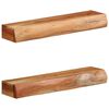 vidaXL Wandschappen 2 st 60x17x8 cm massief acaciahout