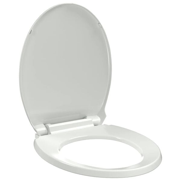 vidaXL Toiletbril soft-close ovaal wit