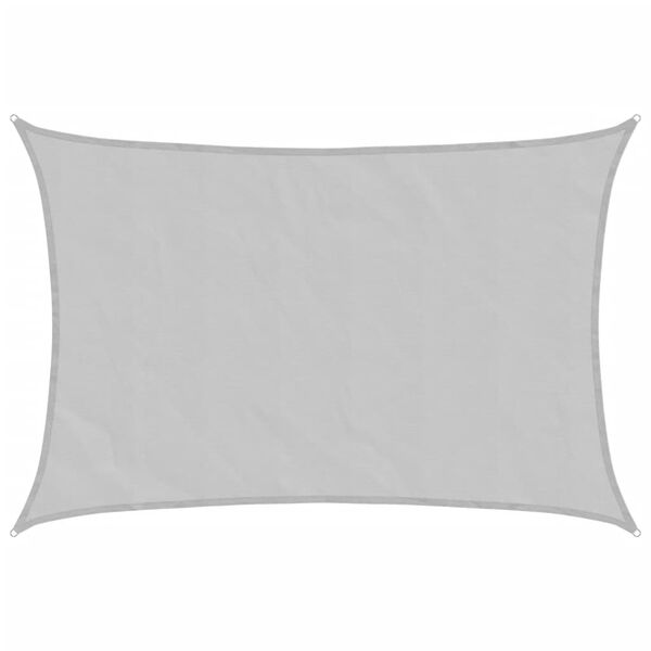 vidaXL Zonnezeil 5x3,5 m 100% polyester oxford lichtgrijs