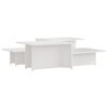 vidaXL Salontafels 2 st 111,5x50x33 cm bewerkt hout wit