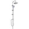 vidaXL Douche systeem zilver 47 x 20 x 95 cm Roestvrij staal