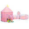 vidaXL Kinderspeeltent met 250 ballen 301x120x128 cm roze