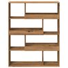 vidaXL Boekenkast 100x33x125,5 cm bewerkt hout artisanaal eikenkleurig