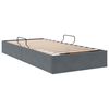 vidaXL Ottoman Bedframe met opslag Donkergrijs 90 x 200 cm Fluweel