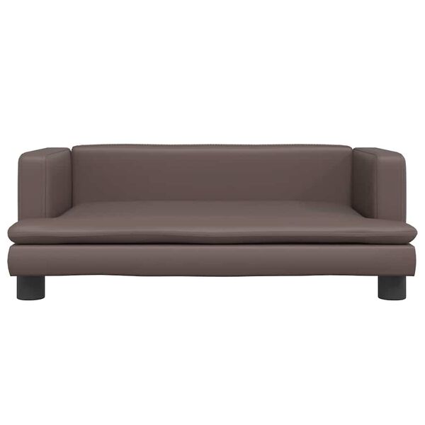 vidaXL Hondenmand 80x45x30 cm kunstleer bruin