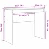 vidaXL Bureau Wit 90 x 40 x 76 cm