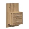 vidaXL Hoofdbord Met Kast met lade 3 pcs Artisan Eiken Bewerkt hout