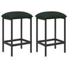 vidaXL Barkruk 2 pcs Donkergroen 40 x 32 x 74 cm Bewerkt hout