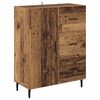 vidaXL Hoge kast met lade 2 pcs Oudhout Bewerkt hout