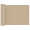 vidaXL Balkon Privacy Scherm 150 x 1000 cm Polyester Beige