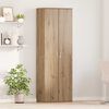 vidaXL Highboard artisanaal eikenkleurig 60 x 35 x 180 cm Bewerkt hout