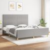 vidaXL Bedframe zonder matras stof lichtgrijs 180x200 cm
