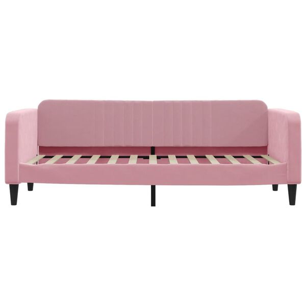 vidaXL Slaapbank 80x200 cm fluweel roze