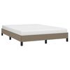 vidaXL Bedframe zonder matras stof taupe 140x200 cm